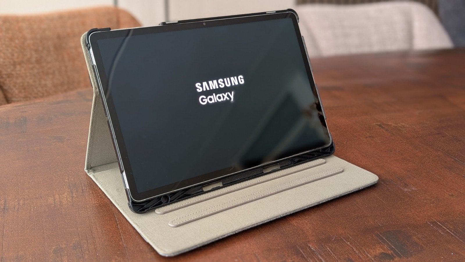 Samsung Galaxy Tab S8+ 128GB met grijze beschermhoes, Computers en Software, 12 inch, Ophalen of Verzenden, Zo goed als nieuw