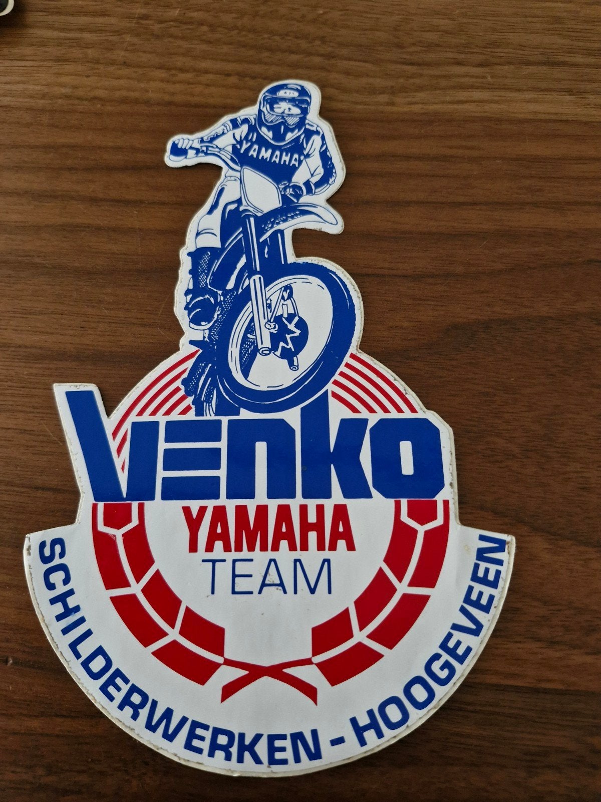 035 Venko Yamaha Team Sticker - Motorcross 20x13 cm, Ophalen of Verzenden, Zo goed als nieuw, Auto of Motor
