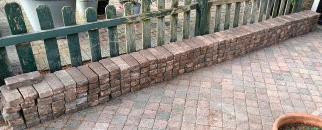 Betonklinkers gratis af te halen, Tuin en Terras, Ophalen, Gebruikt, Beton, Klinkers