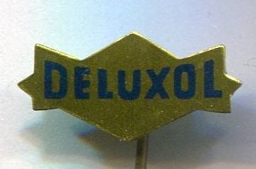 Deluxol Olie Maatschappij - Rotterdam blik speldje ( M_134 ), Verzamelen, Verzenden, Zo goed als nieuw, Merk, Speldje of Pin