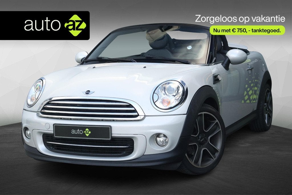 Mini Mini Roadster 1.6 Cooper Chili / Stoelverwarming / PDC, Voorwielaandrijving, Euro 5, Gebruikt, Zwart