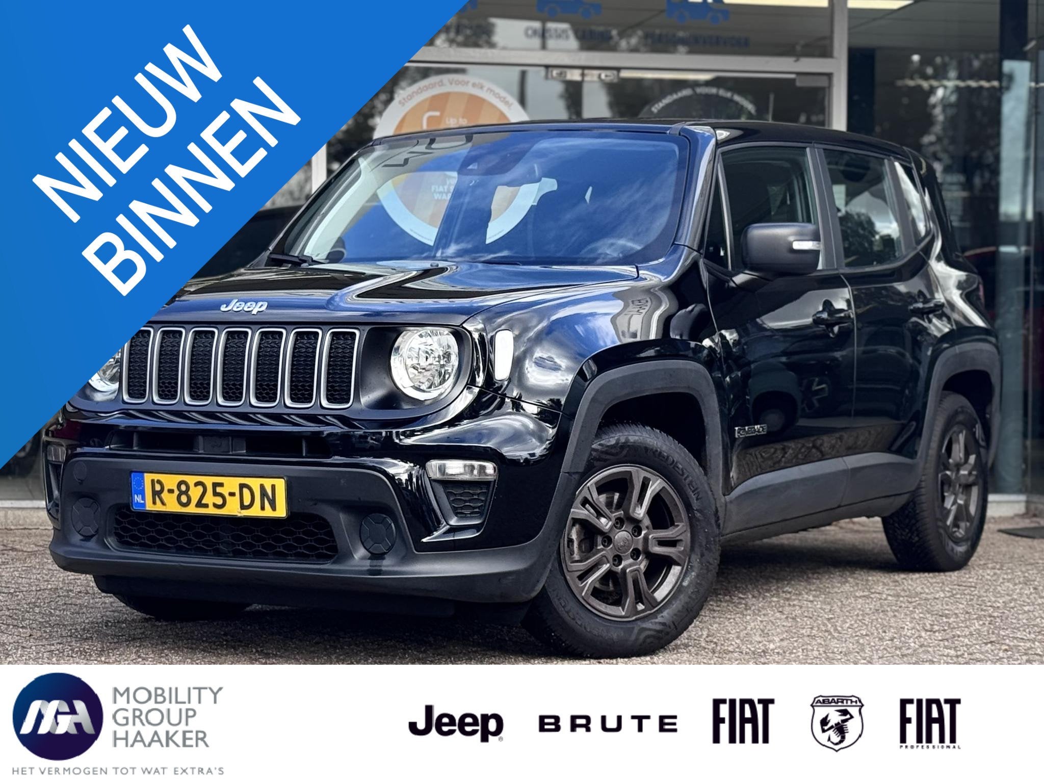 Jeep Renegade 1.0T Longitude | Cruise Control | Bluetooth |, Auto's, Voorwielaandrijving, Stof, Zwart, Origineel Nederlands