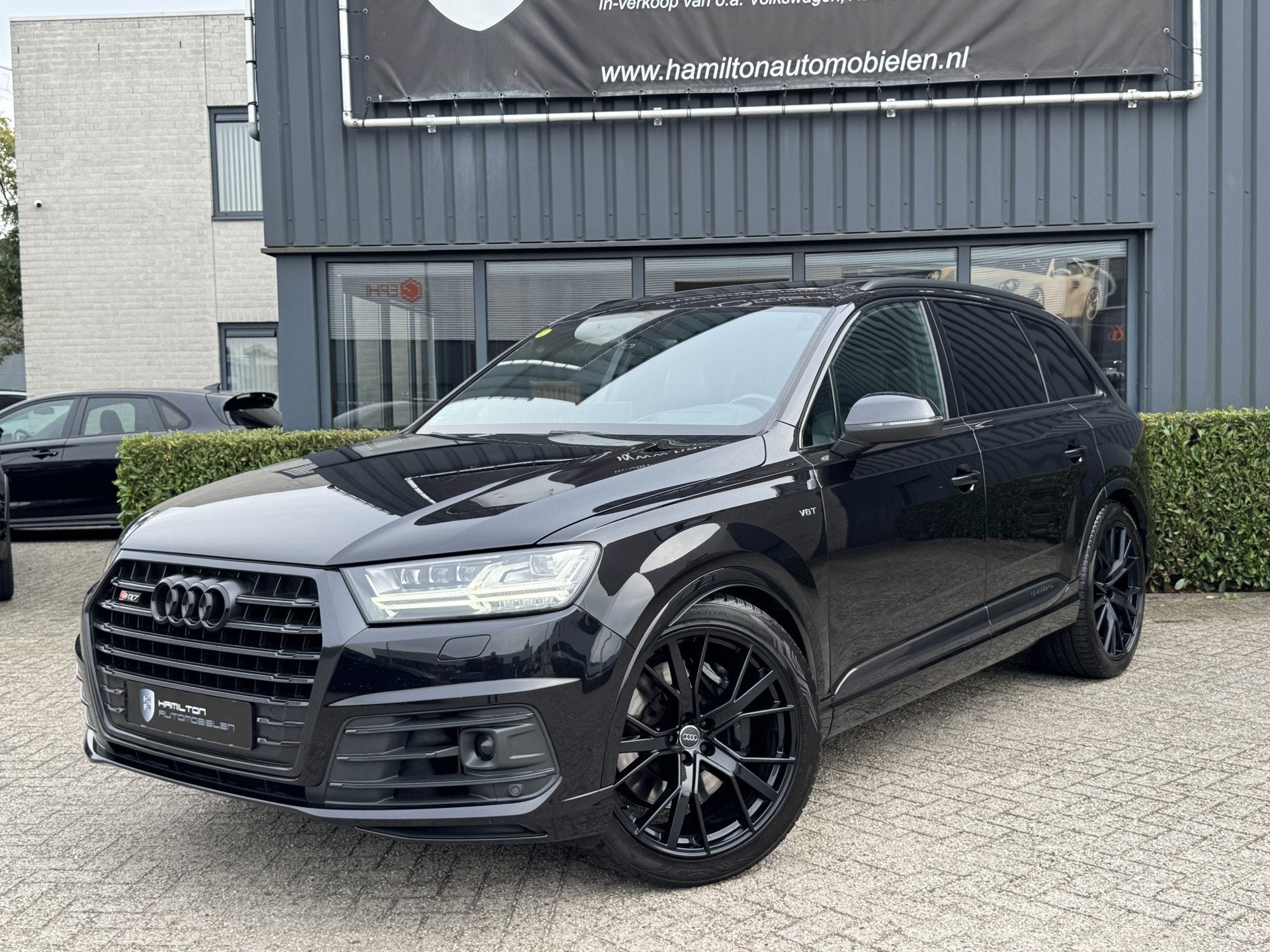 Audi SQ7 4.0 V8 TDI 435pk Quattro Pro Line + Black Optiek Va, Gebruikt, 2245 kg, Zwart, Leder
