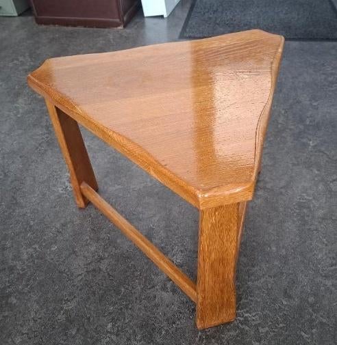 vintage driehoekige brutalist salontafel bijzettafel retro, Ophalen of Verzenden