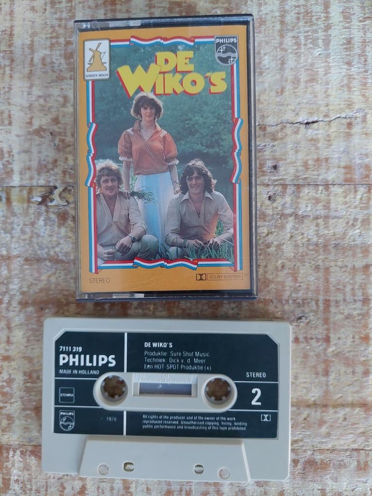 Cassette De Wiko's - Nederlandstalig (Philips 1978), Gebruikt, 1 bandje, Ophalen of Verzenden, Voorbespeeld