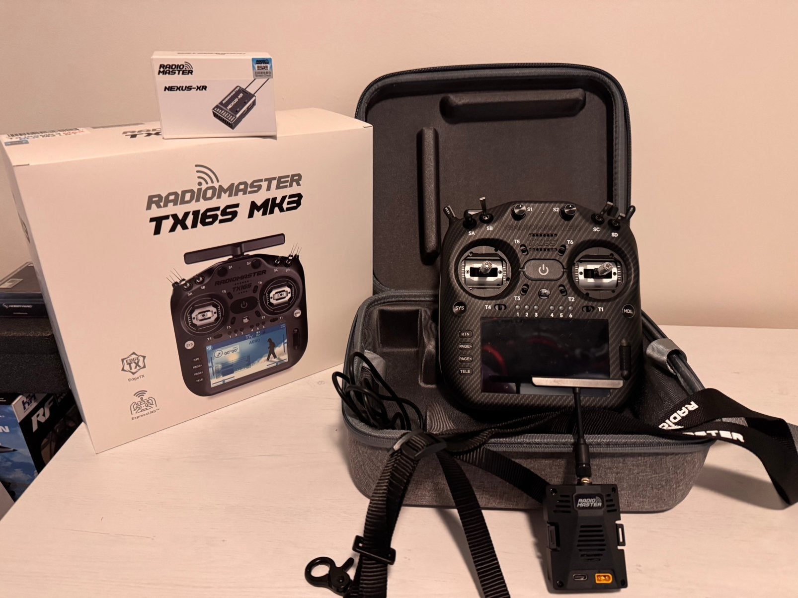 RadioMaster TX16S MK3 Max + Nexus-XR (Gekocht 5-4-2026), Ophalen of Verzenden, Nieuw, Overige typen, Helikopter
