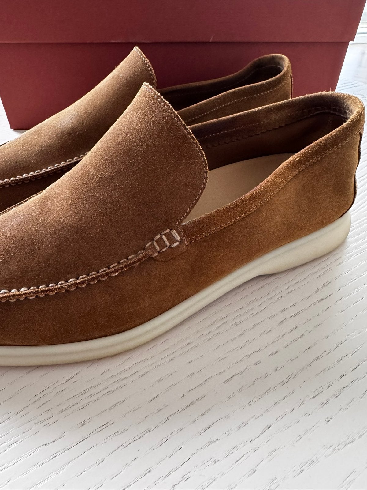 Loro Piana Summer Walk Tan 42, Kleding | Heren, Schoenen, Zo goed als nieuw, Loafers, Bruin, Ophalen of Verzenden