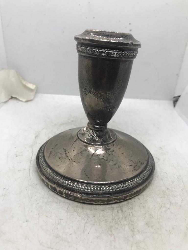 sterling zilver kandelaar, Ophalen of Verzenden, Zilver