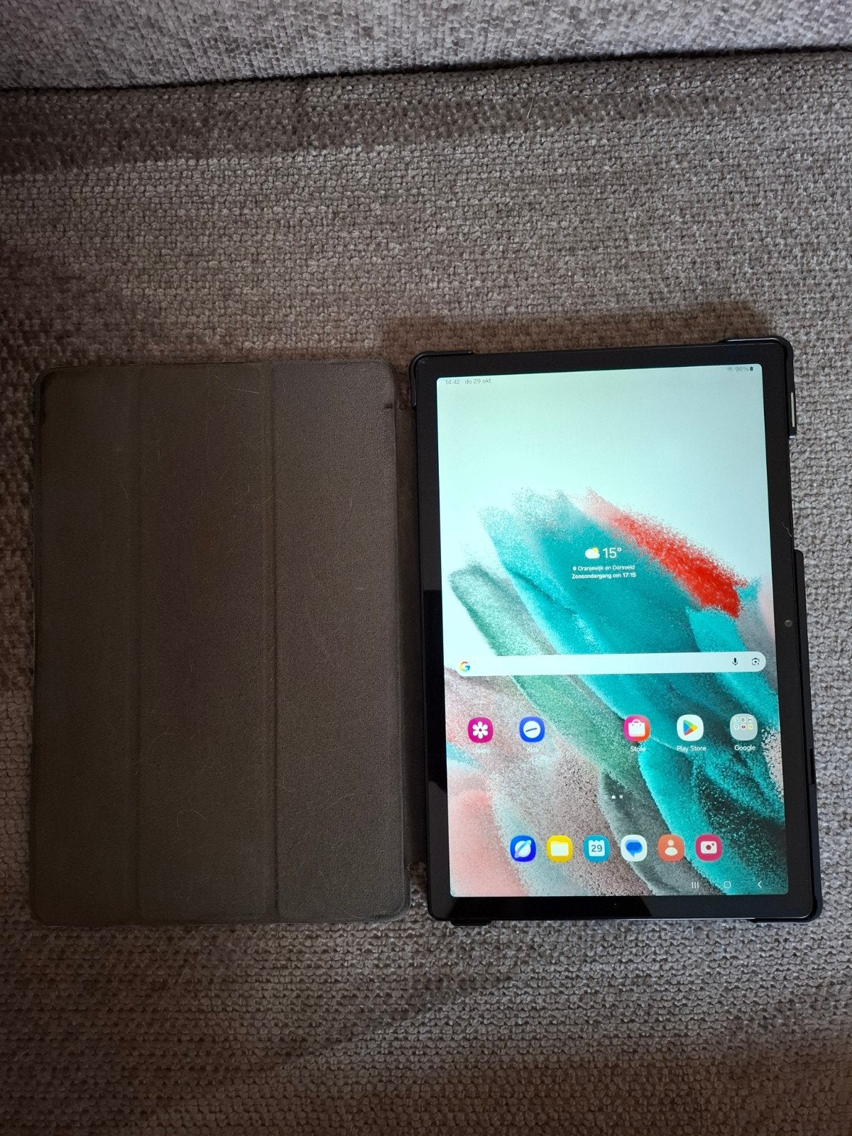 Samsung tablet A8 + hoes.11 inch,64 GB geheugen 4 GB €75, Computers en Software, Ophalen, Gebruikt, 11 inch, Samsung Tablet