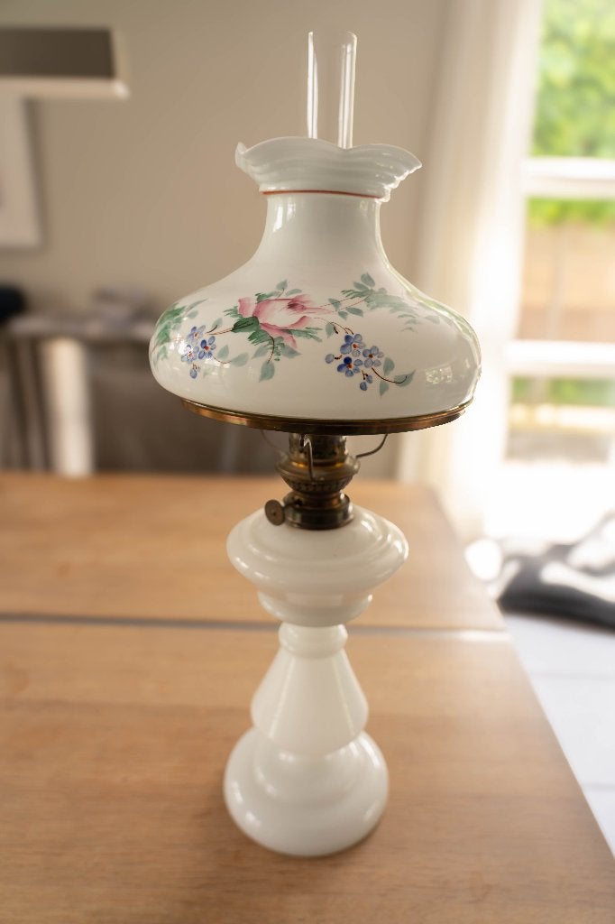 Vintage of Antieke petroleumlamp, Ophalen