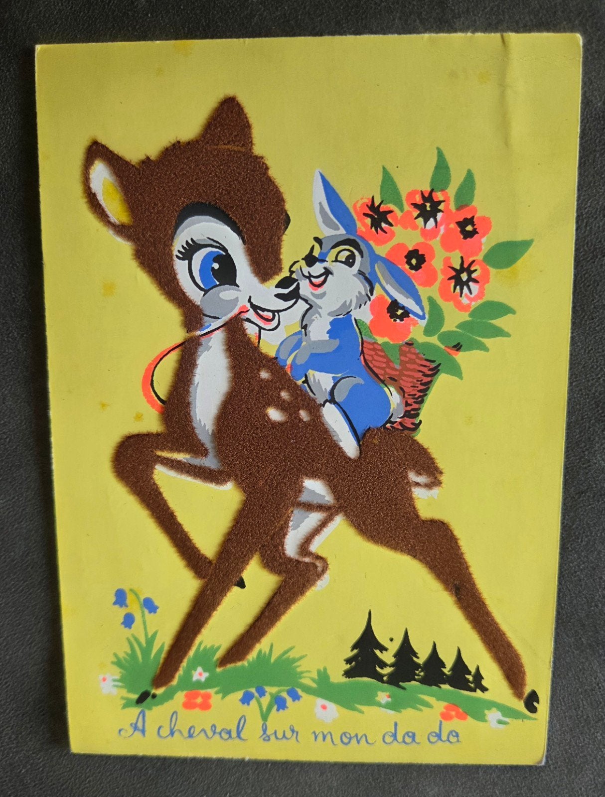 Disney Bambi en Stampertje, Verzamelen, Ansichtkaarten | Themakaarten, Verzenden, 1960 tot 1980, Gelopen, Kinderen