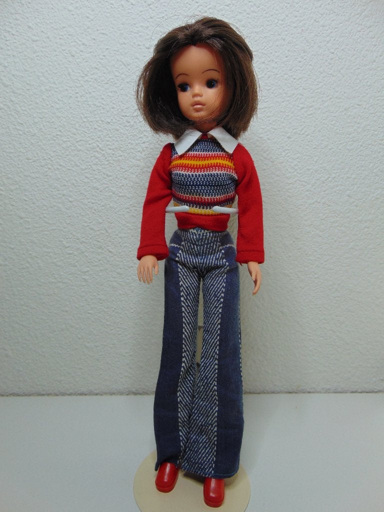 Prachtige vintage Sindy Barbie pop met haar outfit, Ophalen of Verzenden, Gebruikt, Pop