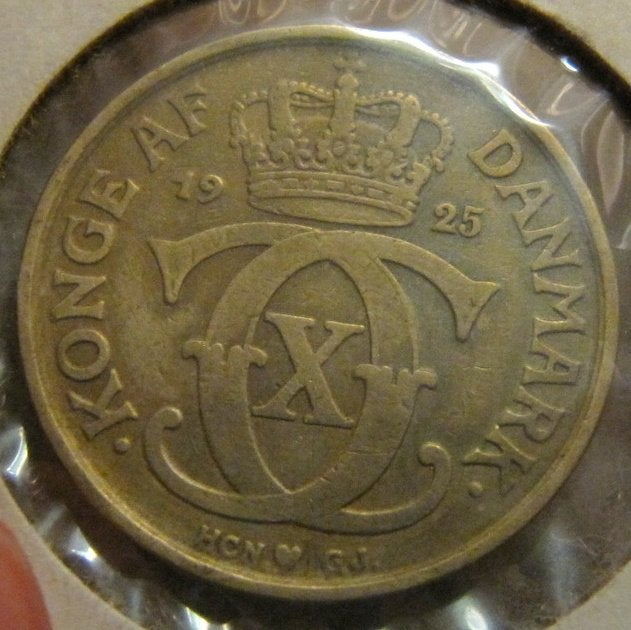 Denemarken 1 krone 1925 & 1926., Verzenden, Overige landen, Setje