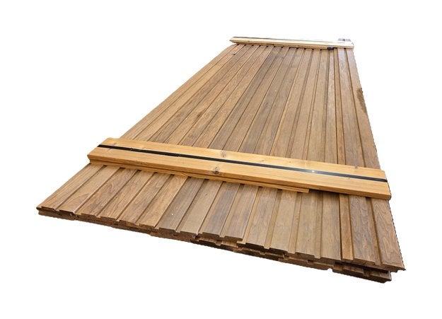5.5 m2 dubbel Rhombusprofiel - hardhout - nr: HP44