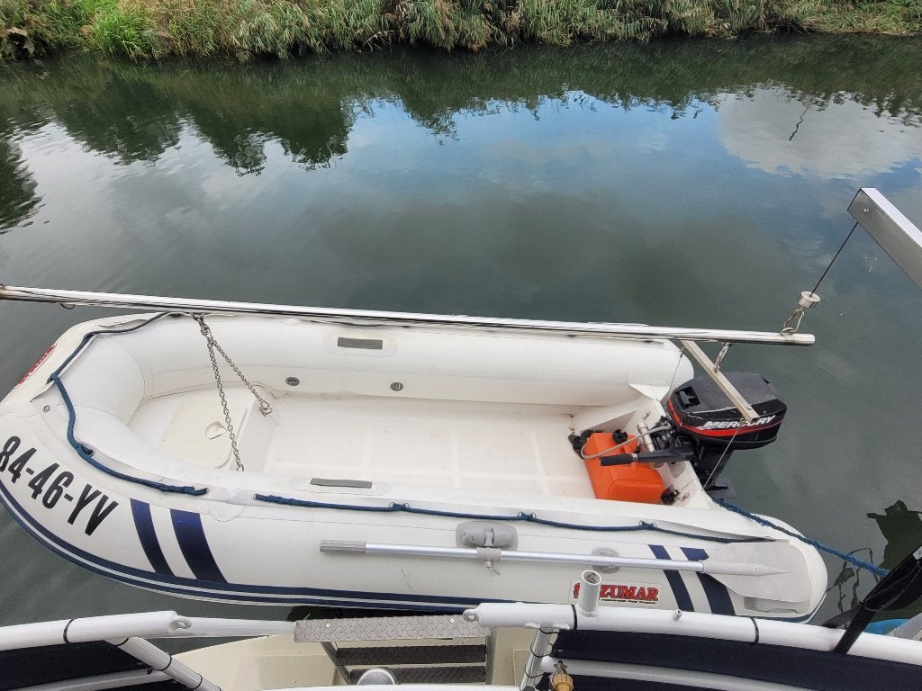 Suzumar Mx-310/ Rib met 15 pk 2 takt Mercury, Watersport en Boten, Gebruikt, 15 pk, Ophalen, Polyester/glasvezel