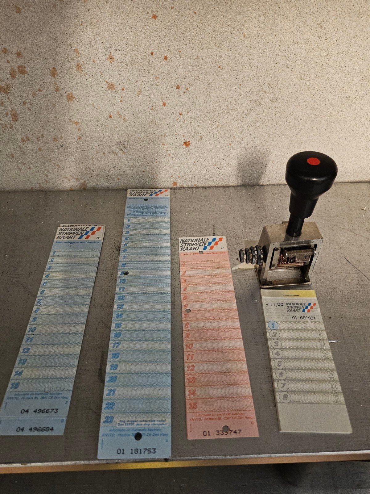 Handstempel buschauffeur/tram, Verzamelen, Ophalen of Verzenden, Zo goed als nieuw