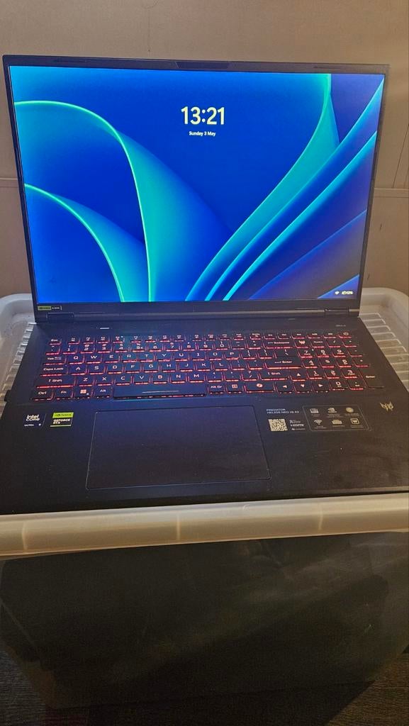 Acer Predator Helios Neo 18  5070Ti 12GB I9 32GB 2 TB, Computers en Software, Windows Laptops, Met videokaart, Ophalen of Verzenden