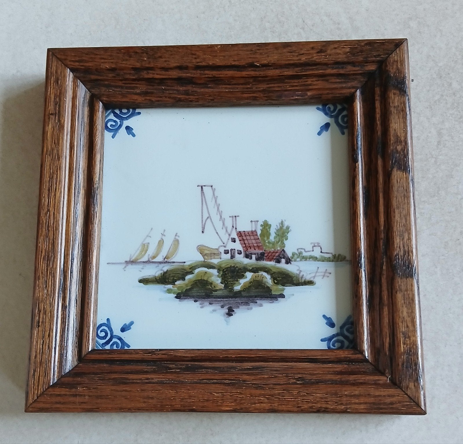Makkum Tichelaar Tegel Jaren 70/80, Antiek en Kunst, Ophalen of Verzenden