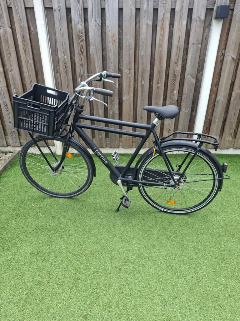 Cortina herenfiets 28 inch met 6 versnellingen, Fietsen en Brommers, Gebruikt, Versnellingen, 57 tot 61 cm, Trommelrem