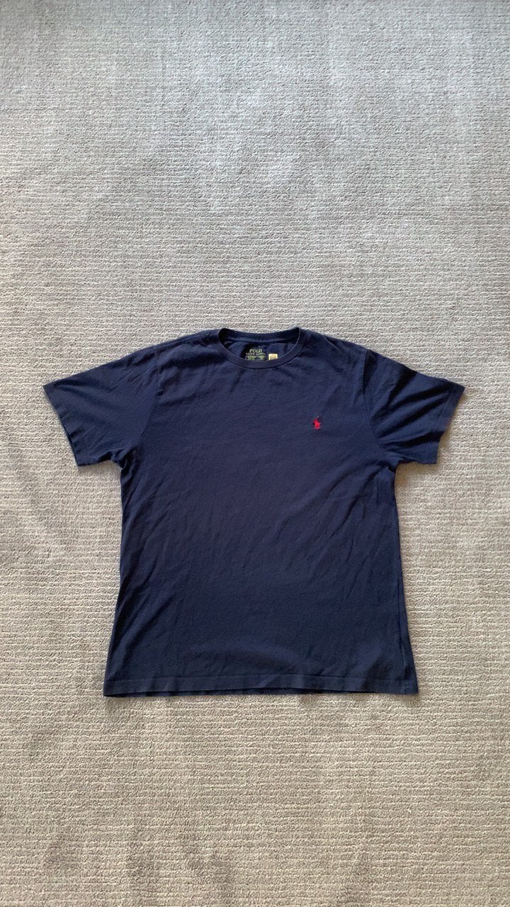 Donkerblauw ralph lauren shirt maat XS/S, Ophalen of Verzenden, Zo goed als nieuw, Maat 46 (S) of kleiner, Blauw