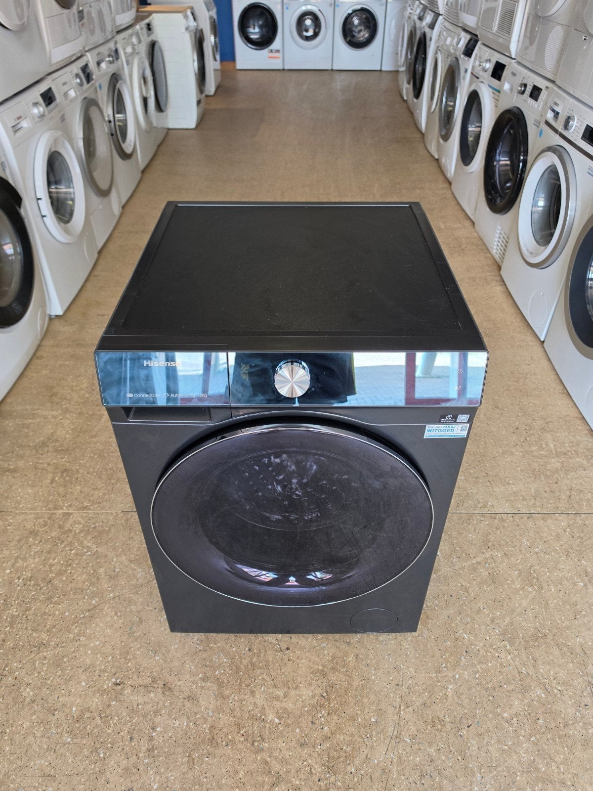 Hisense WF7S1247BB wasmachine | 12 kilo! | Gratis thuis 🚚✅️, Jirnsum, 1200 tot 1600 toeren, 10 kg of meer, Ophalen of Verzenden