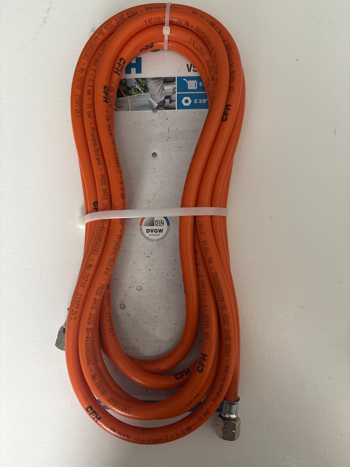 Propaan butaan gasslang 5m, Ophalen of Verzenden, Nieuw