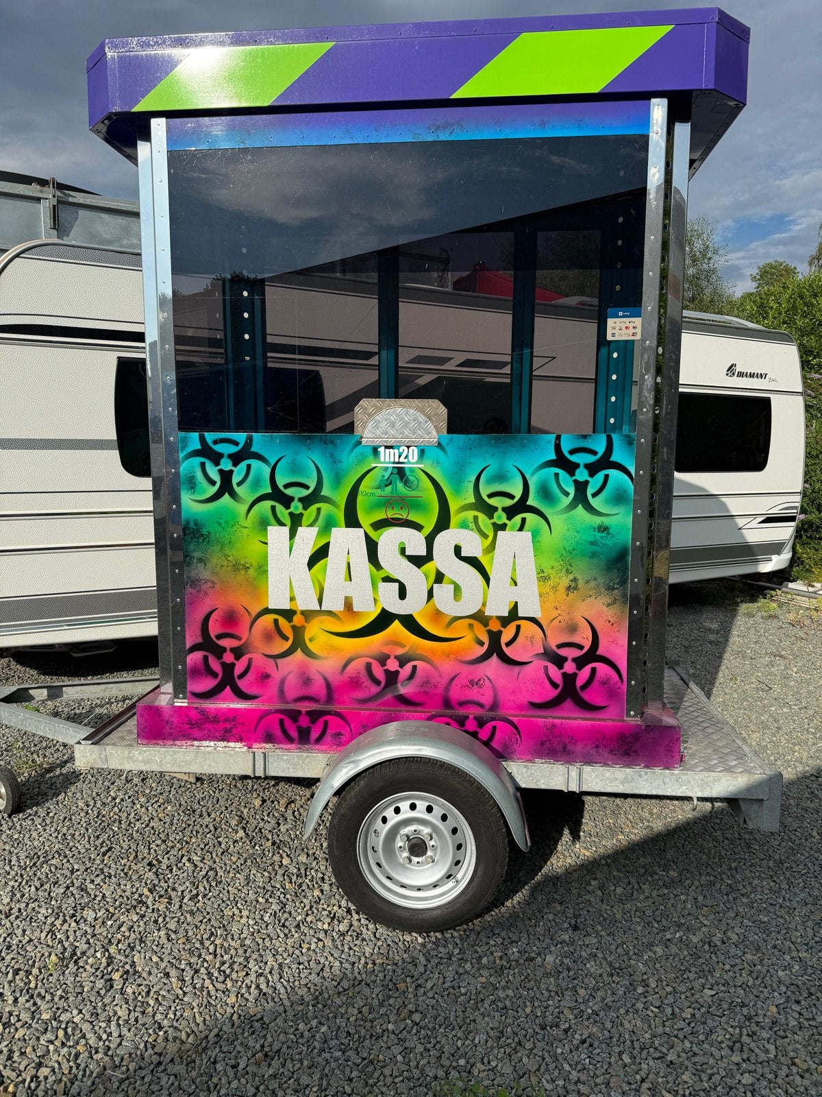 Kermis kassa, Ophalen, Gebruikt, Feestartikel