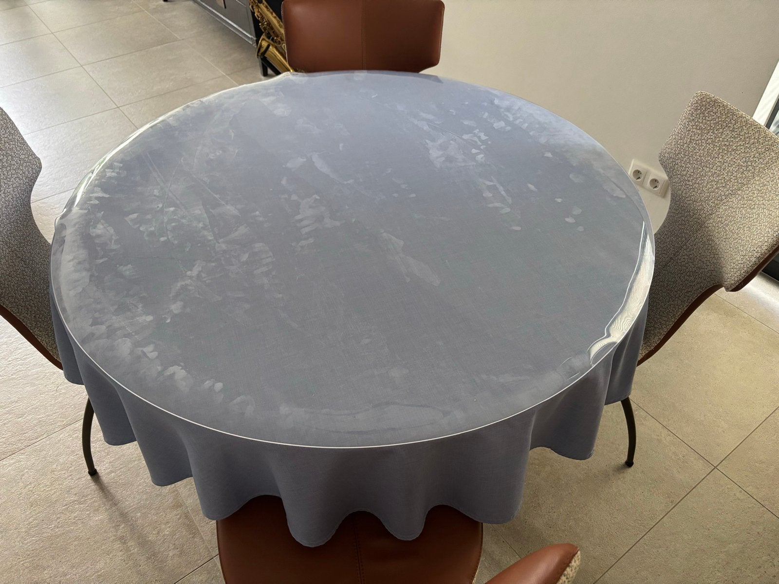 Rond transparant tafelzeil - 120 cm doorsnee, Ophalen, Nieuw