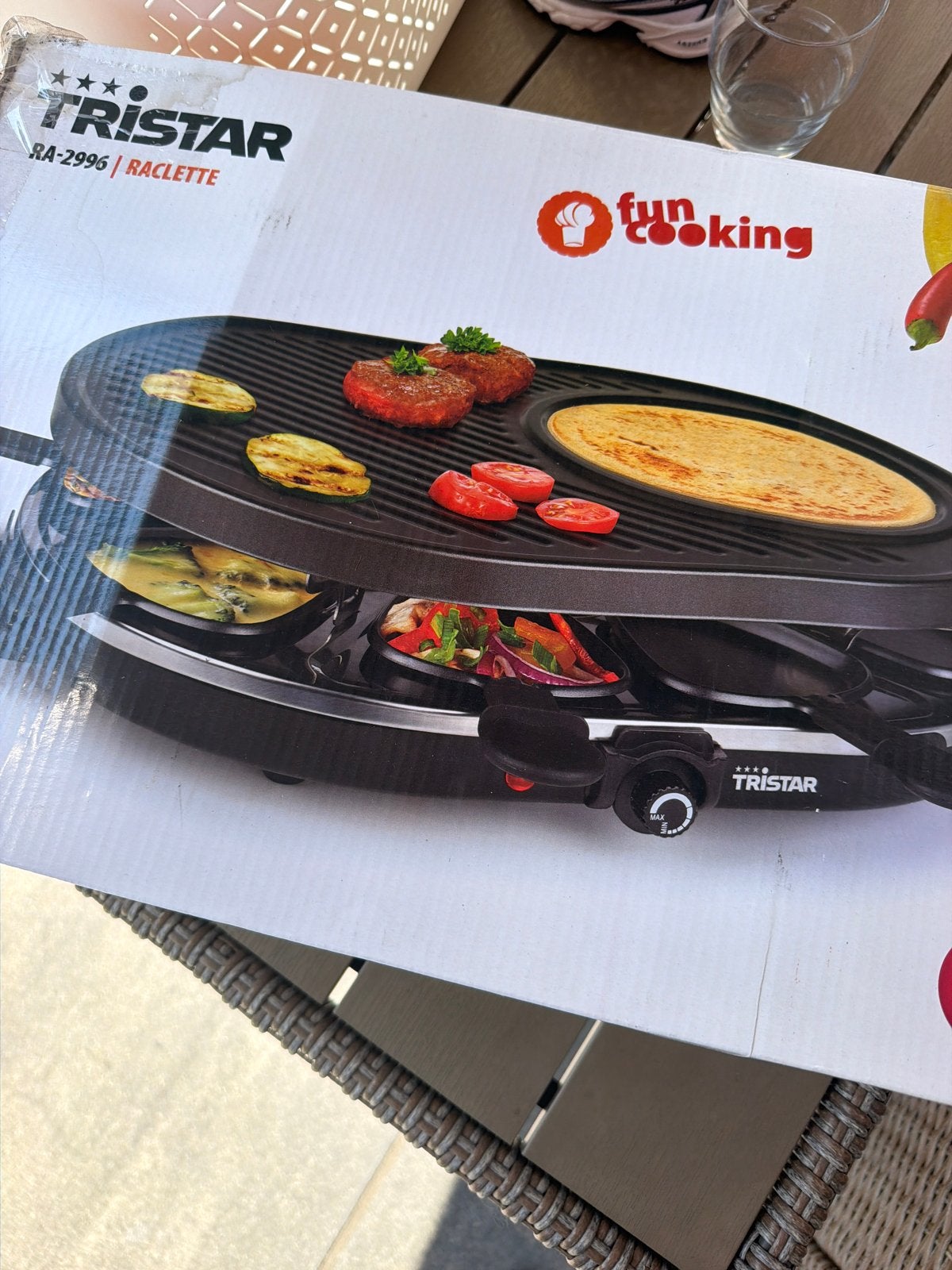Tristar RA-2996 Raclette Grill - Nieuw in doos, Ophalen, Nieuw, 4 t/m 7 personen