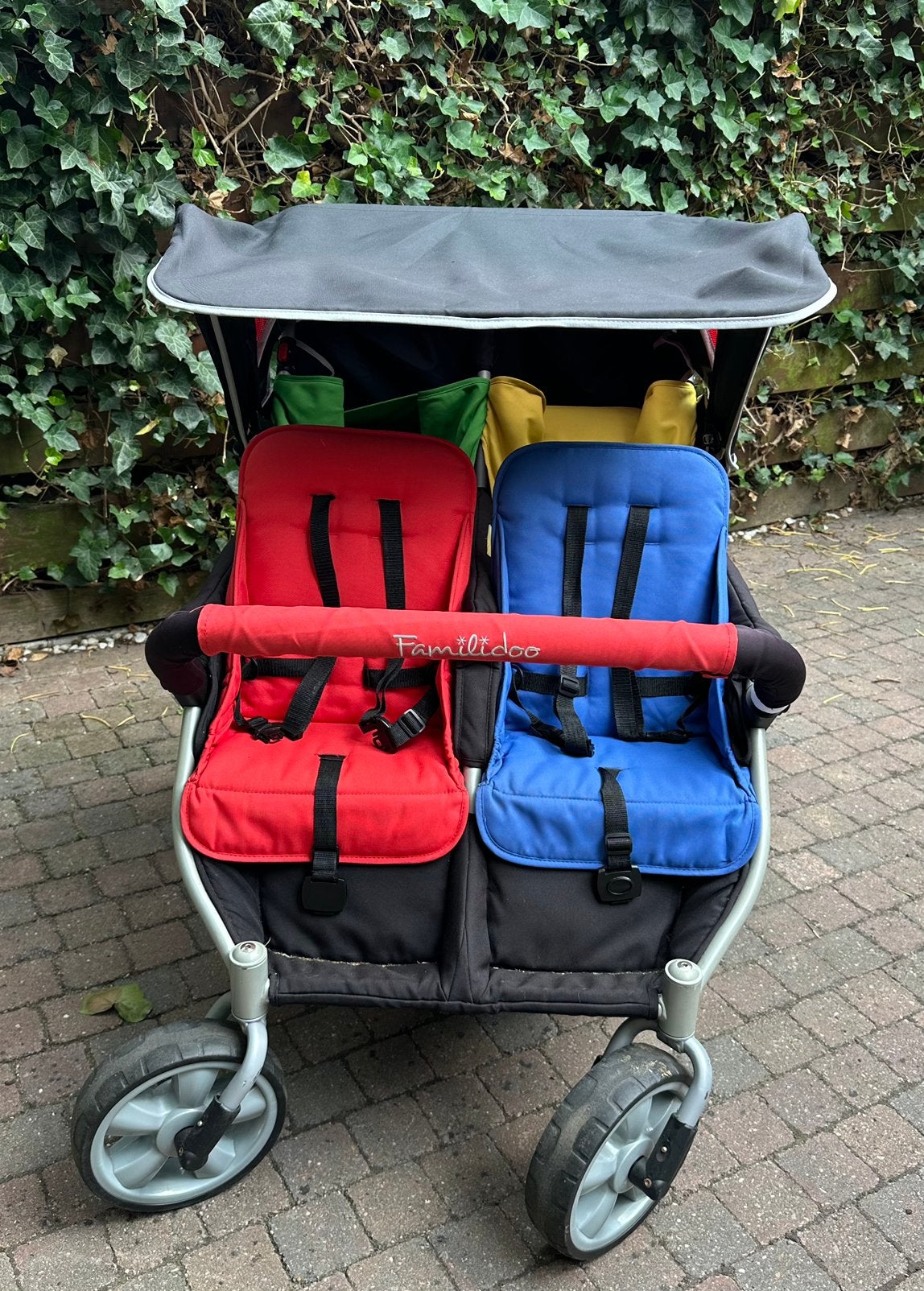 Vierlingwagen kinderwagen wandelwagen wagen familidoo, Ophalen, Zo goed als nieuw, Kinderwagen of Buggy