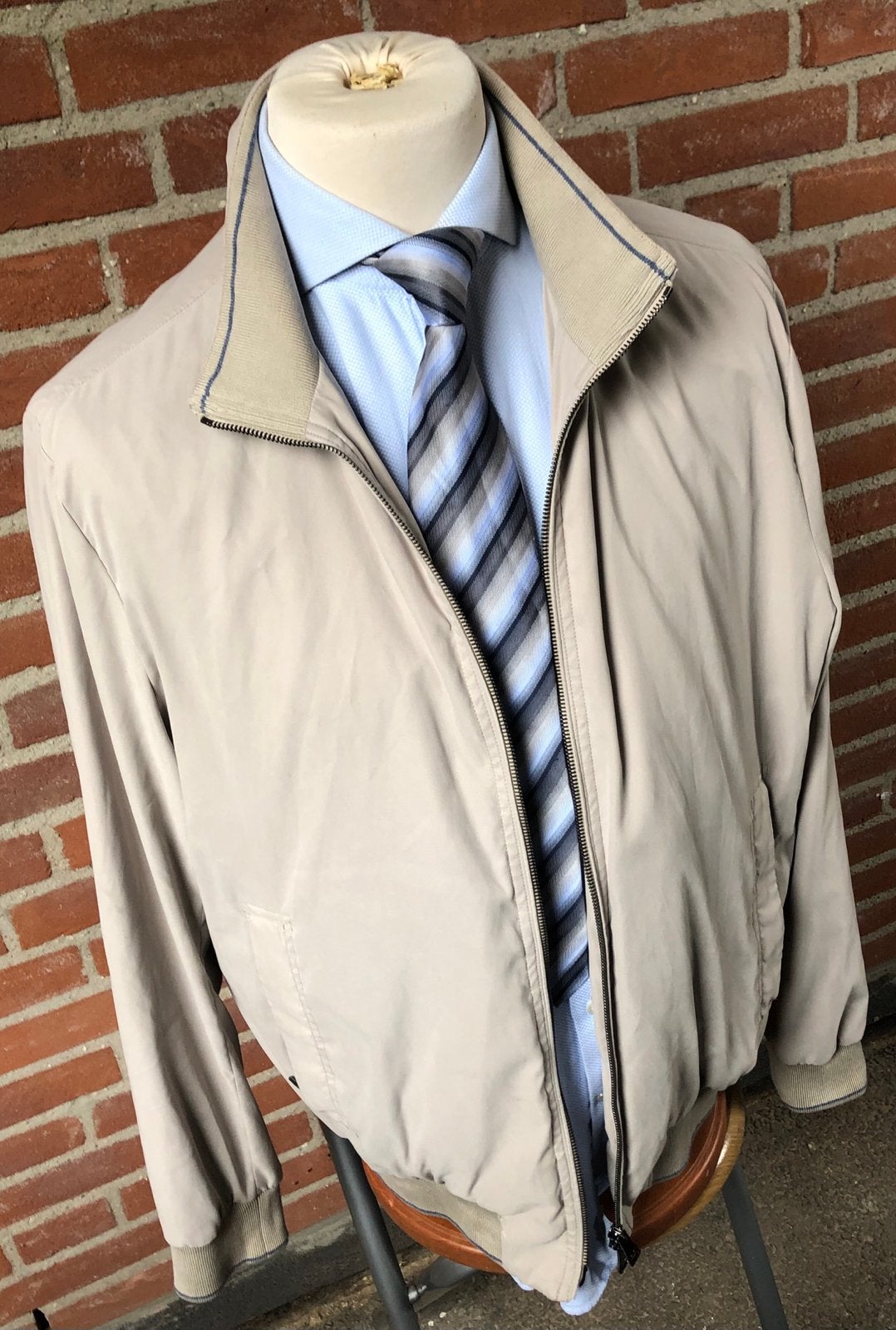 ZGAN Paul & Shark Yachting Bomberjack - Beige - Maat XL, Kleding | Heren, Ophalen of Verzenden, Zo goed als nieuw, Maat 56/58 (XL)