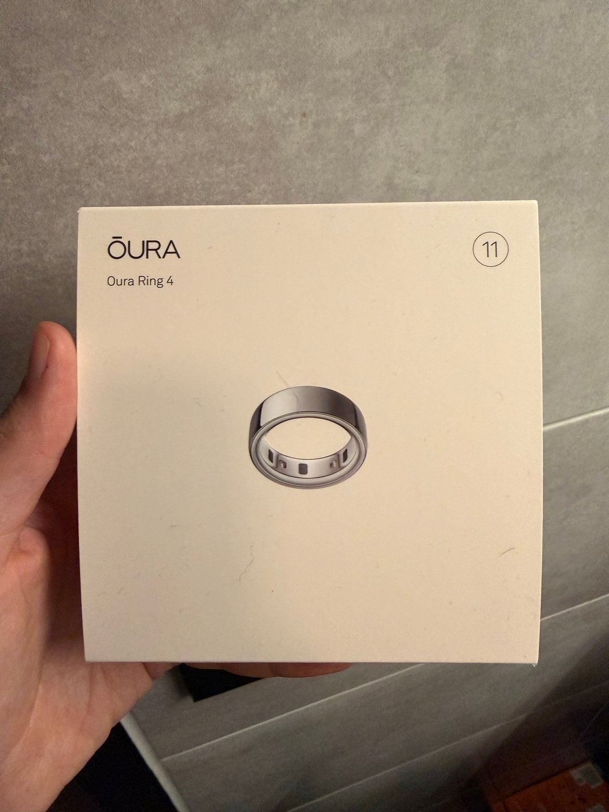 Oura Ring 4 - Zilver - Maat 11, IOS, Nieuw, Ophalen of Verzenden, Waterdicht