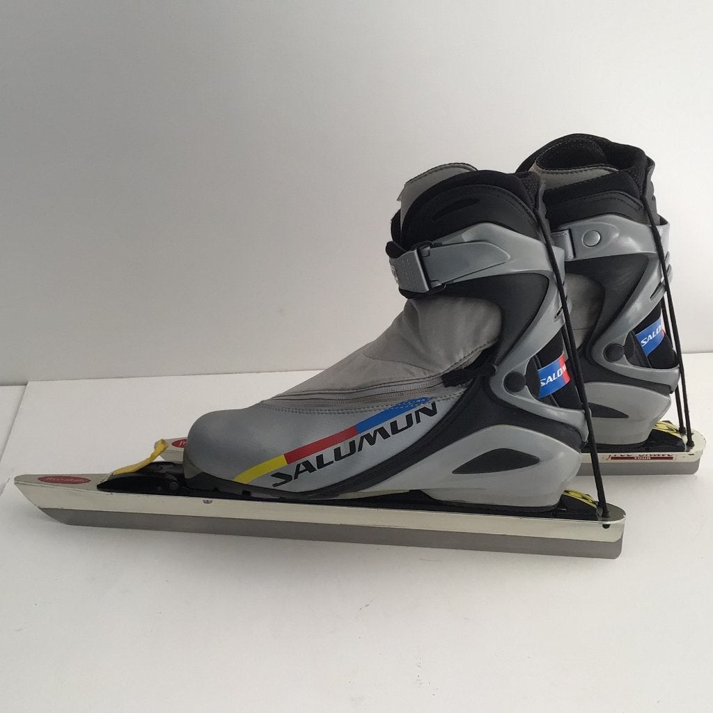 Salomon schaatsen, Klapschaats, Gebruikt, Noren, Ophalen
