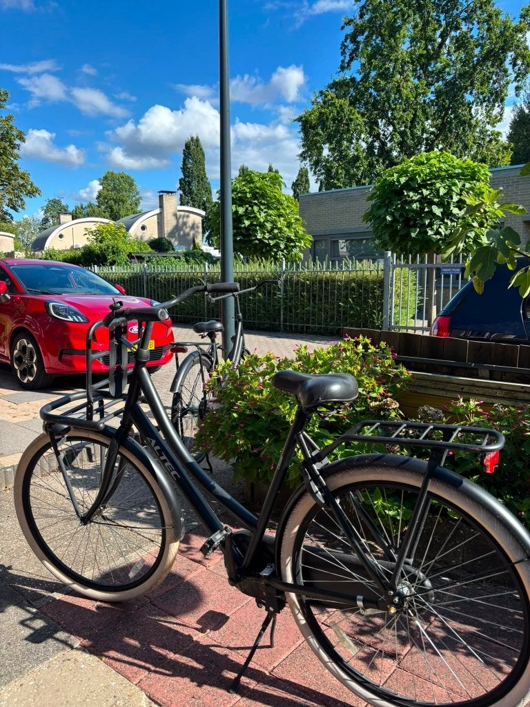Altec fiets met voordrager - Zwart, Velgrem, Ophalen, Overige merken, 53 tot 56 cm