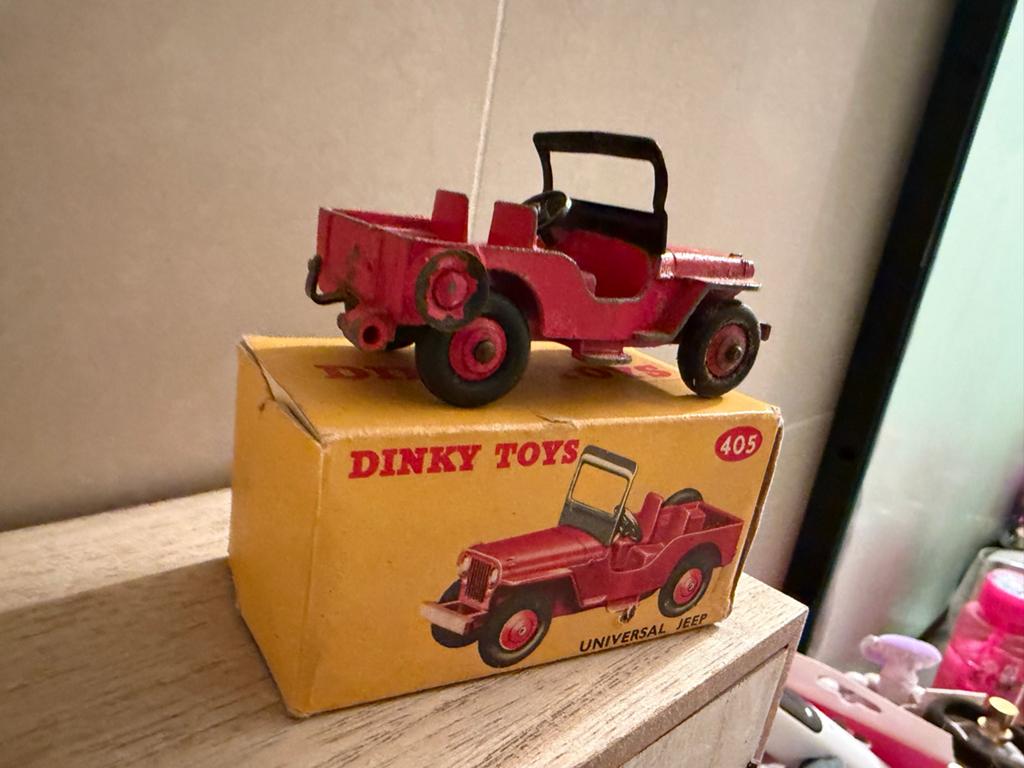 Dinky Toys Jeep 1/43 - Nette, licht bespeelde staat, F, Auto, Dinky Toys, Ophalen of Verzenden