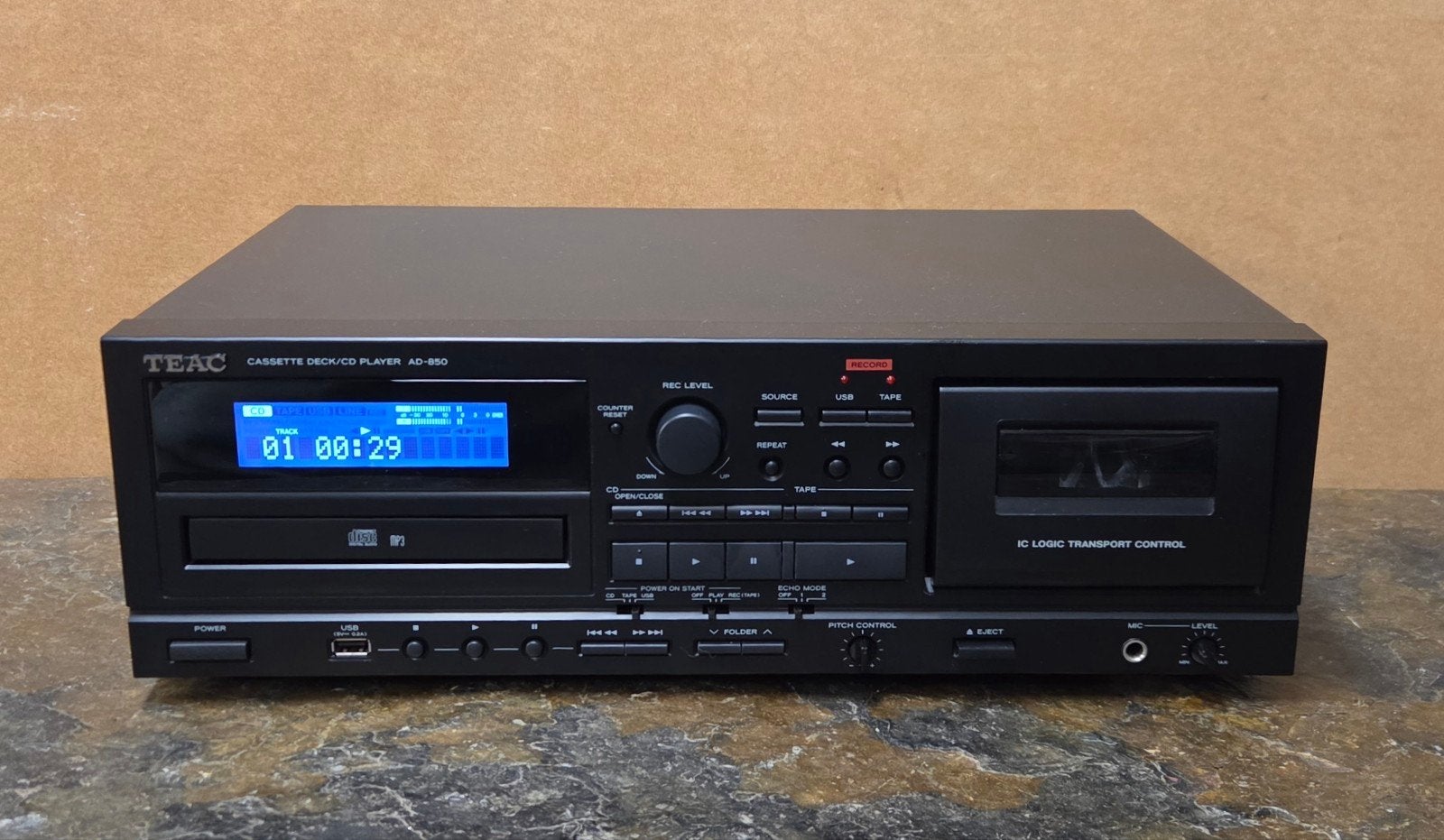 TEAC A-850 Cassettedeck CD Speler met garantie, Overige merken, ., Enkel, Ophalen of Verzenden