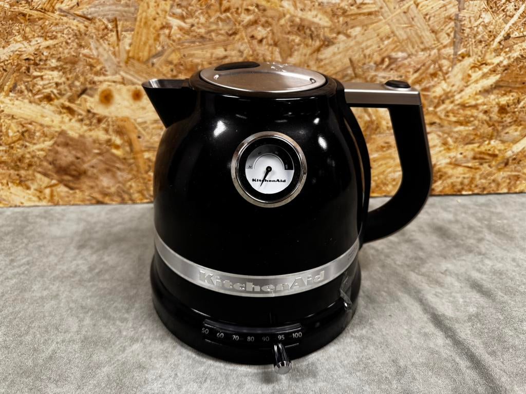 KitchenAid Artisan Waterkoker 1.5L – Onyx Zwart – ReK4, 1 tot 2 liter, Ophalen of Verzenden, Zo goed als nieuw, X