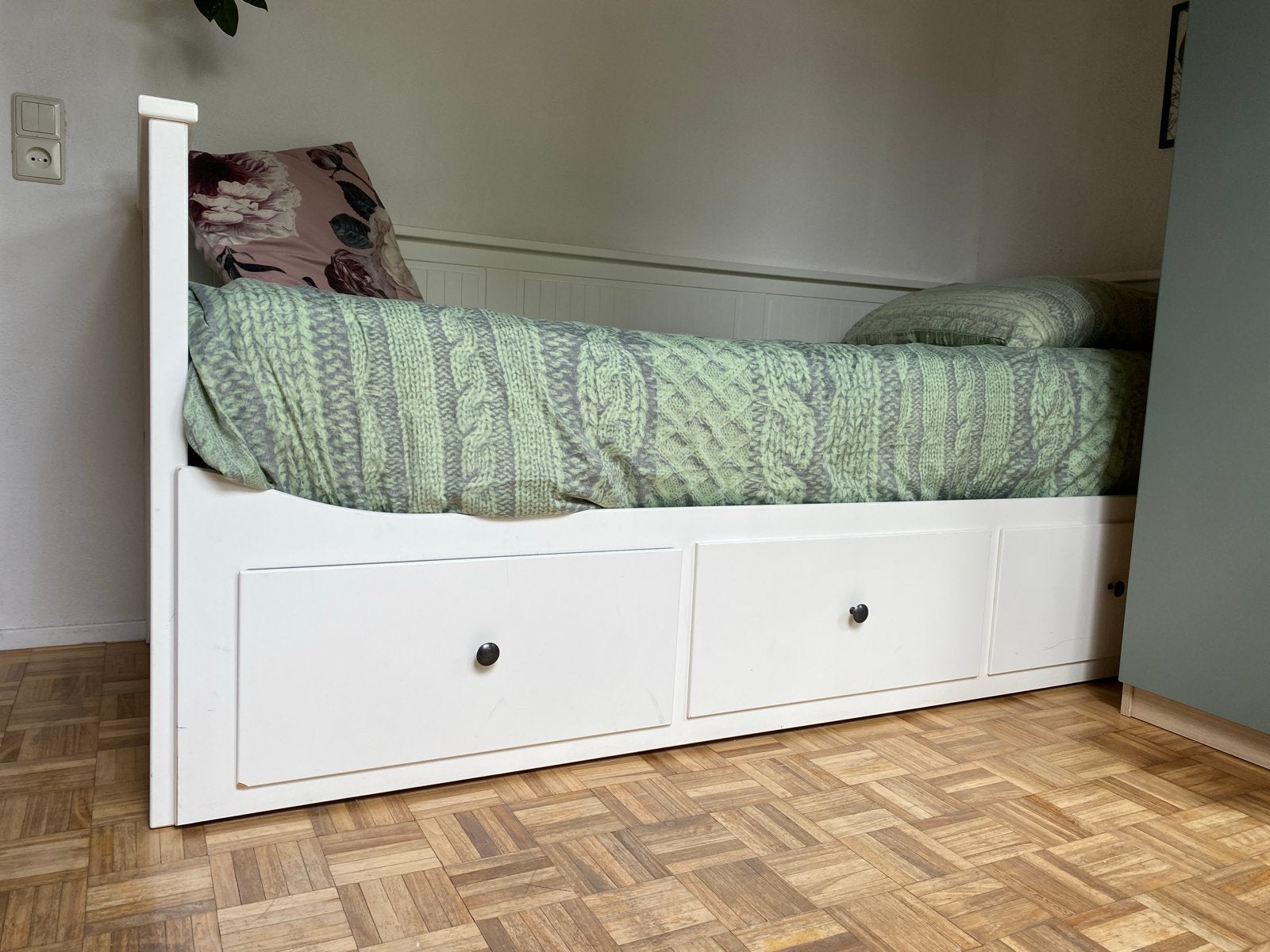 IKEA Hemnes bedbank - Goede staat, direct op te halen, Ophalen, Eenpersoons, Wit, Zo goed als nieuw
