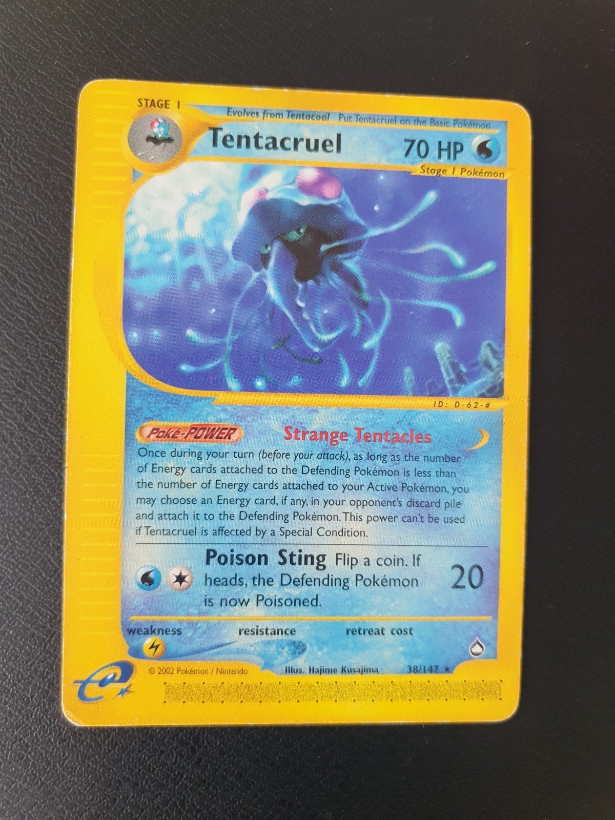 tentacruel 38/147 pokemon kaart, Ophalen of Verzenden, Zo goed als nieuw, Losse kaart