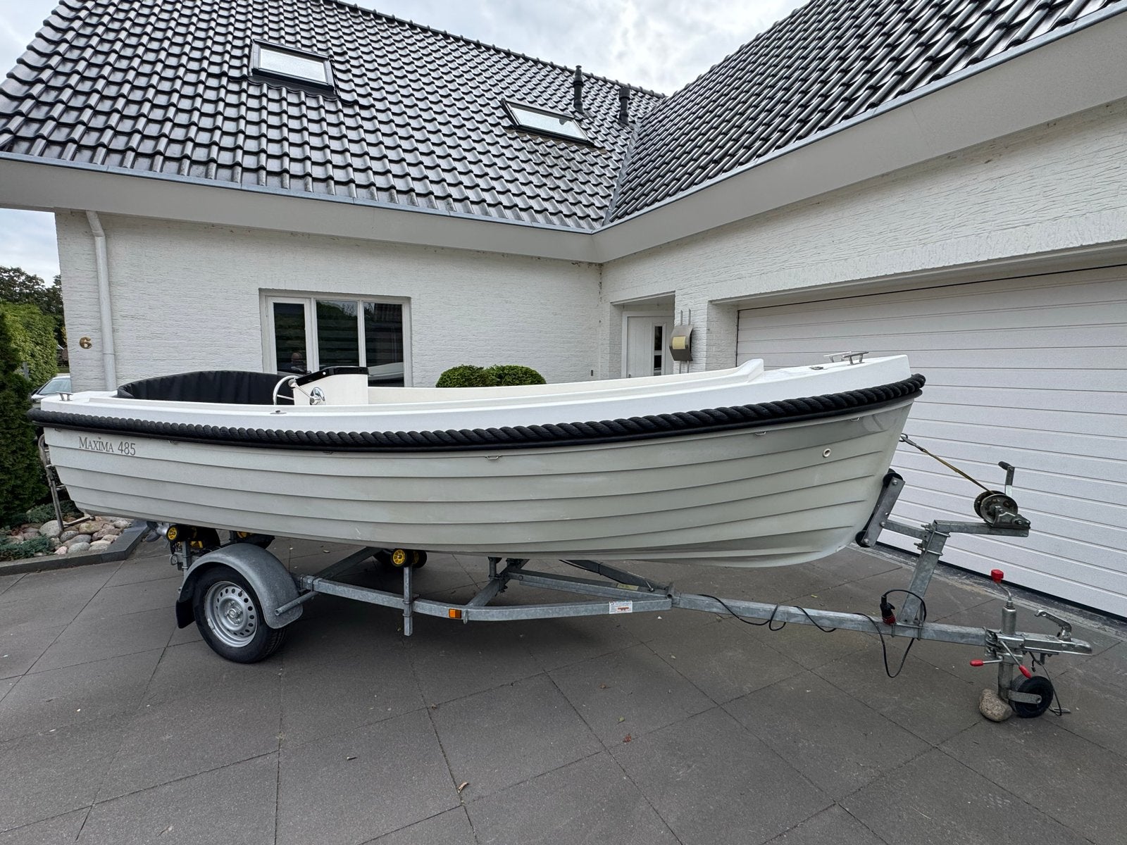 Maxima 485 sloep met Honda 10 pk en PEGA kanteltrailer, Gebruikt, 10 pk, 5 m, 2 m