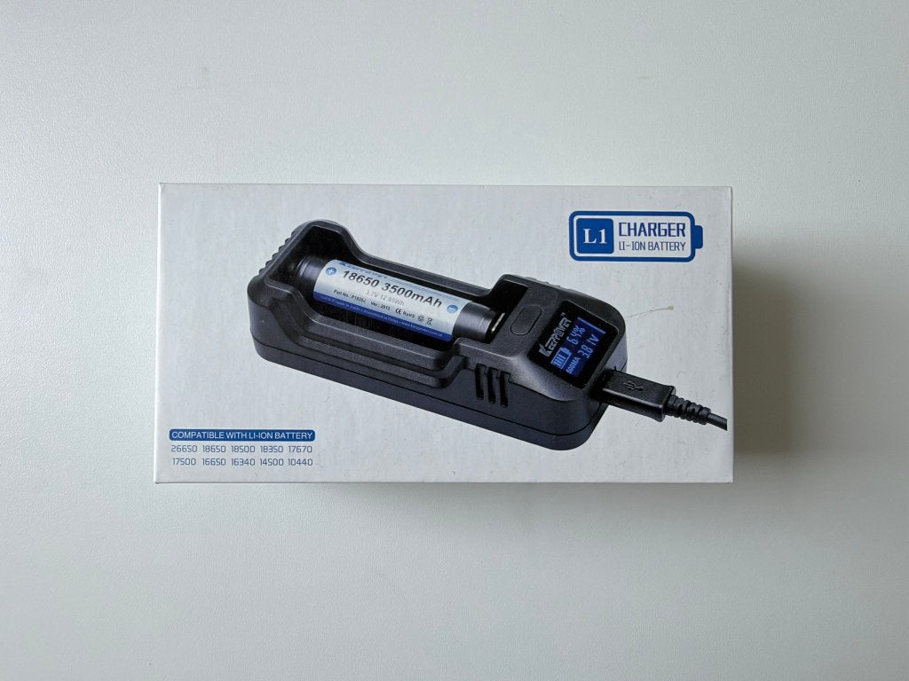 Keeppower L1 Li-ion lader 18650 met display (USB), Ophalen of Verzenden, Nieuw