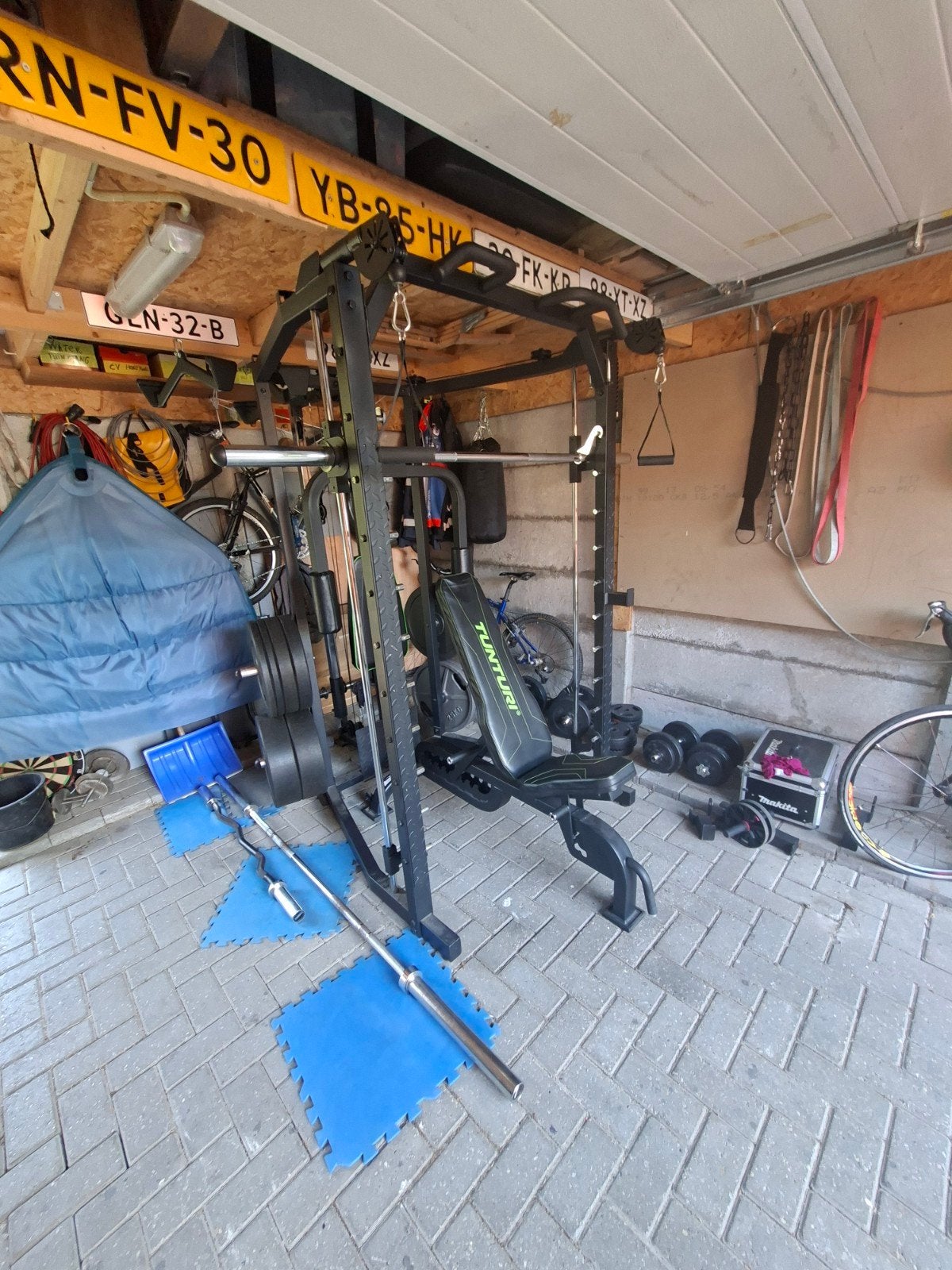 Tunturi SM80 Smith Machine - Krachtstation, Ophalen, Gebruikt, Krachtstation, Metaal