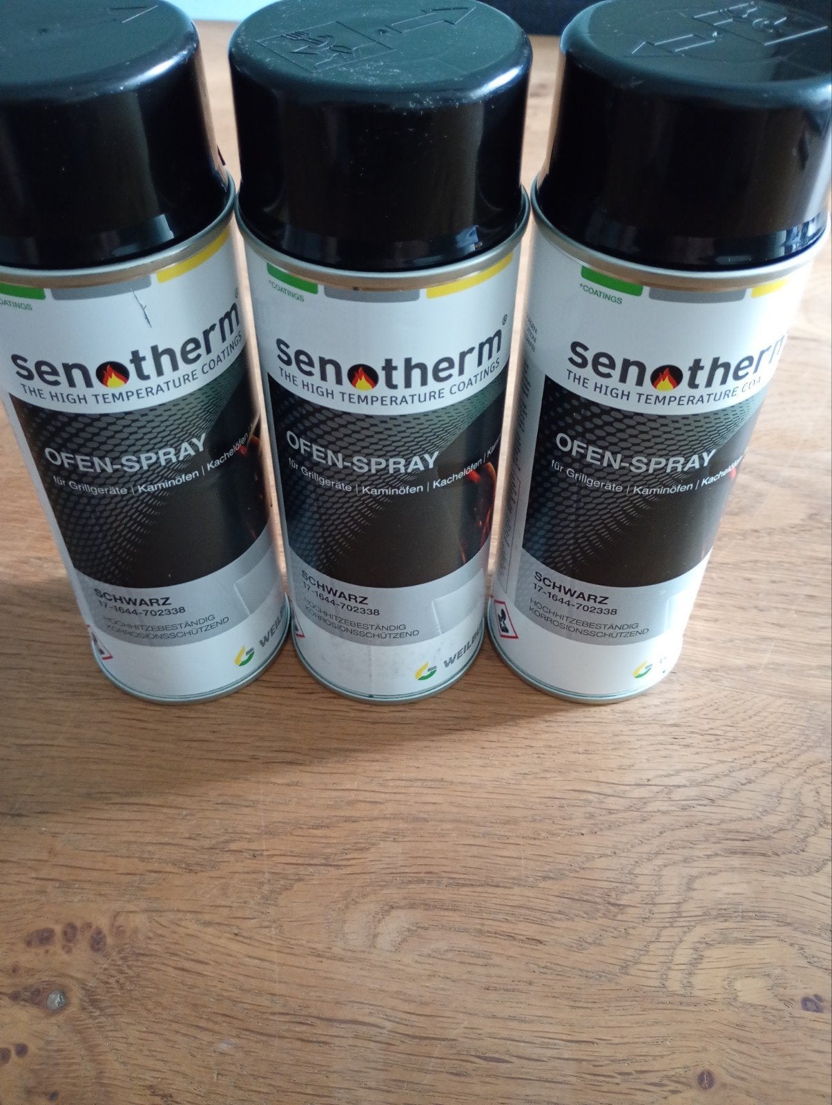 3 x Senotherm Oven-Spray Zwart - Hittebestendige verf, Ophalen of Verzenden, Nieuw