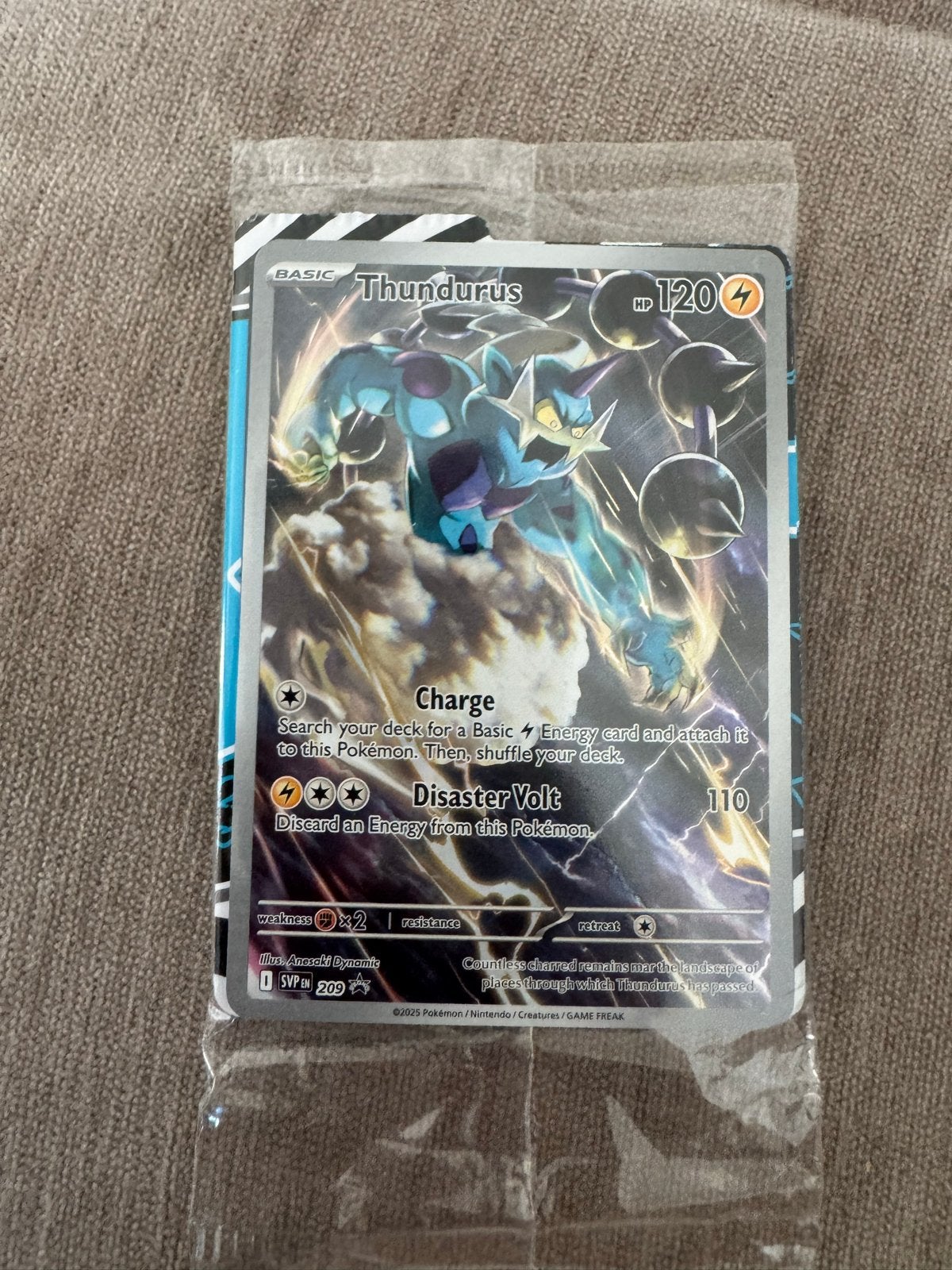 Thundurus Pokémon Kaart (SVI 8/198) - Nieuw in Sleeve, Ophalen of Verzenden, Nieuw, Losse kaart