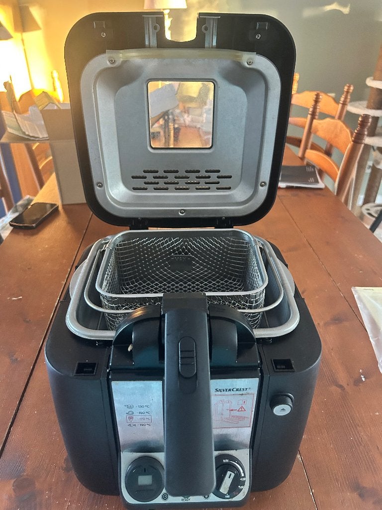 Frituurpan, 2 tot 3 liter, Ophalen of Verzenden, Gebruikt, Uitneembare binnenpan