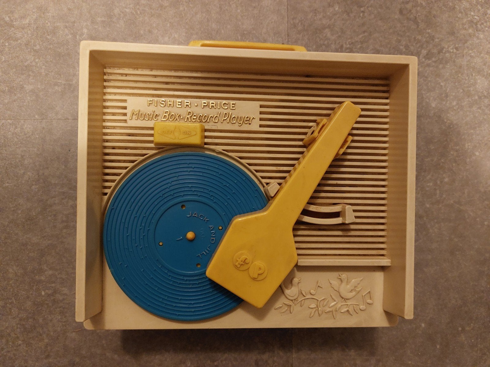 Vintage Fisher Price grammofoon, Ophalen of Verzenden, Gebruikt, Speelset, Met geluid