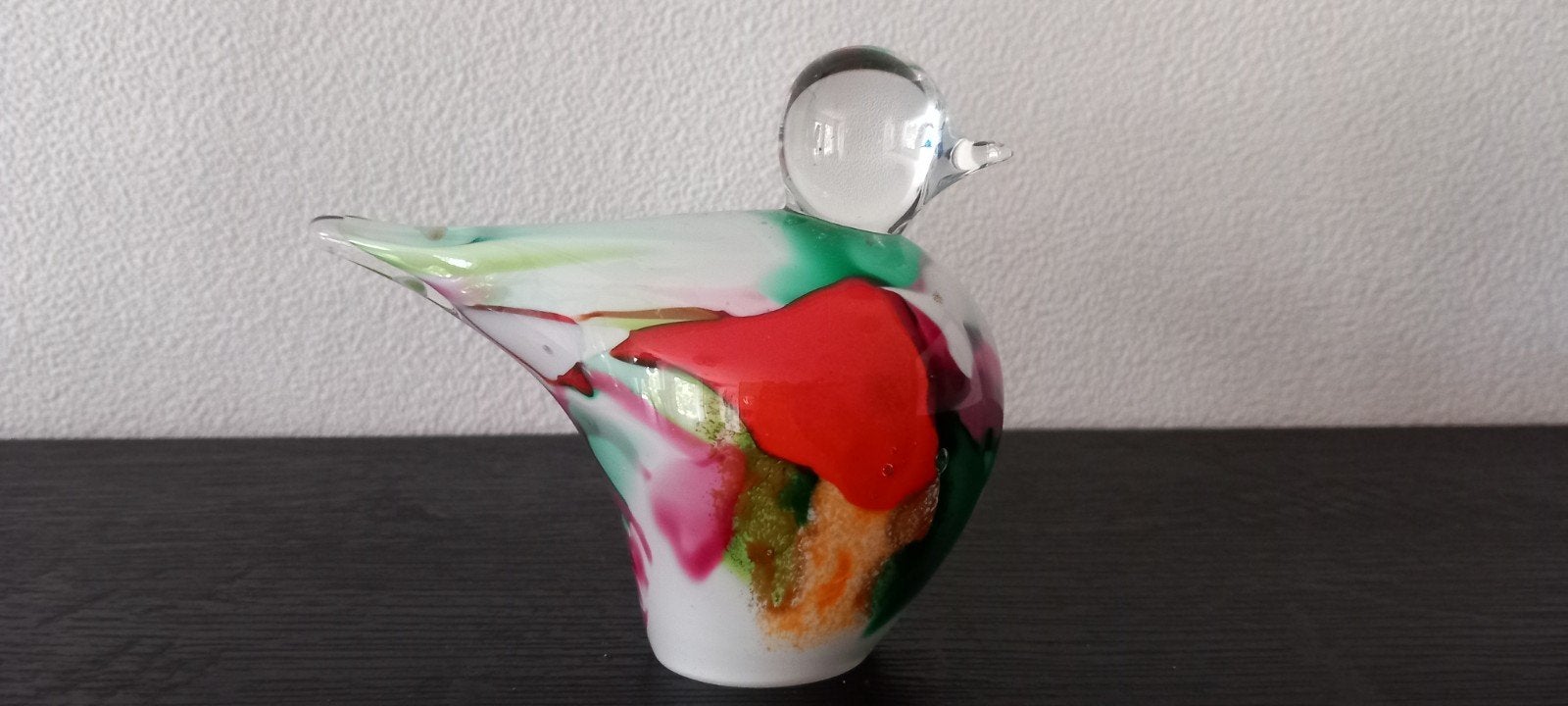 Prachtig glazen vogeltje van Fidrio, Huis en Inrichting, Woonaccessoires | Overige, Verzenden, Nieuw, Meerkleurig, Modern