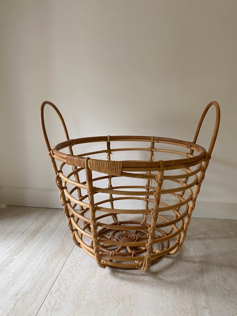 Ikea Jassa Mand Piet Hein Eek 2017, Ophalen, Zo goed als nieuw, Rond, Riet