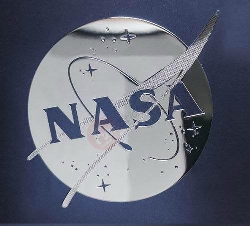 NASA logo Ruimtevaart 3d Metallic Sticker Decal, Verzenden, Nieuw, Schaalmodel
