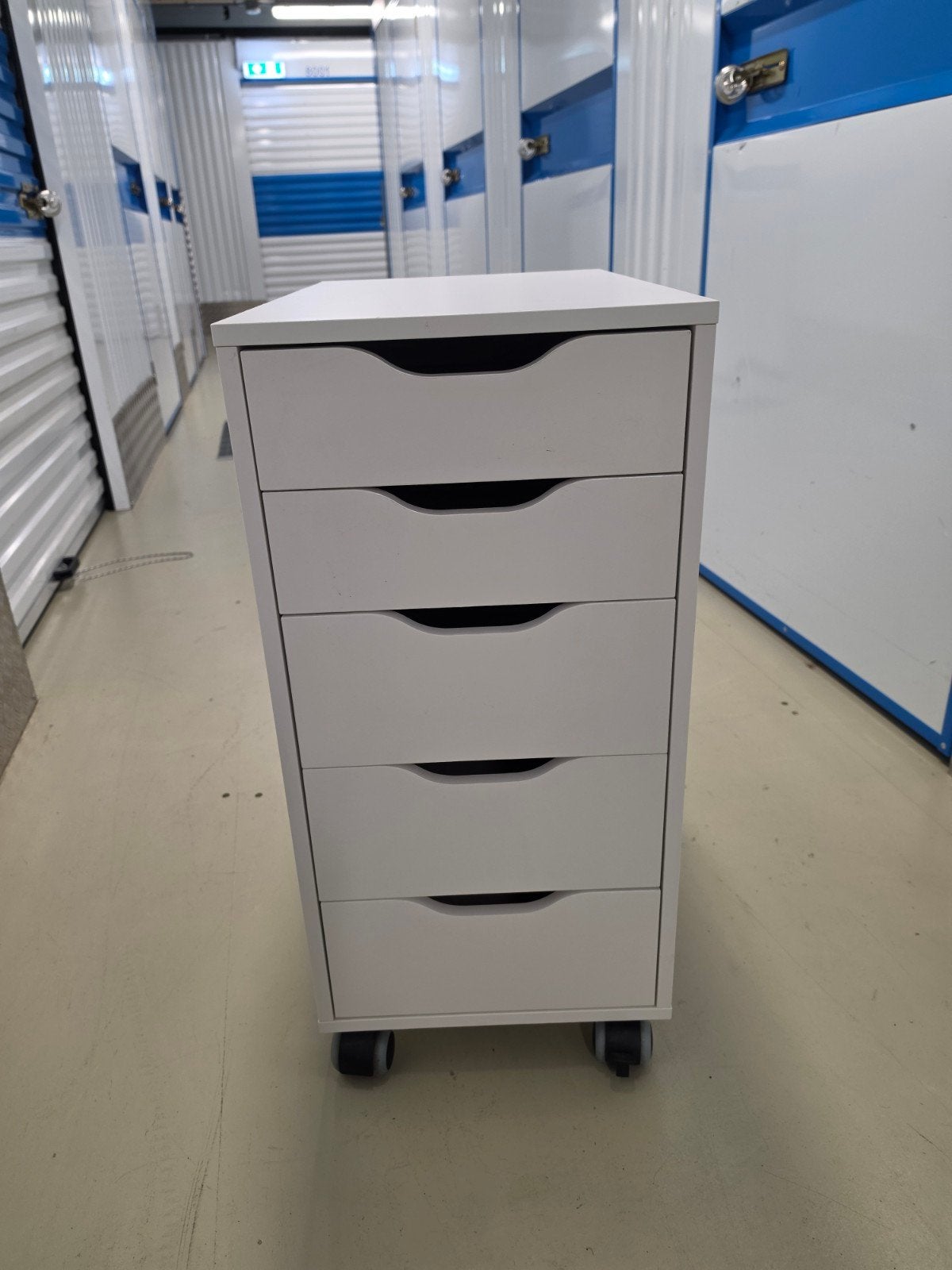 IKEA ALEX Ladeblok op wielen - Wit, zo goed als nieuw, Huis en Inrichting, Ophalen, Overige materialen, Minder dan 50 cm, Modern, functioneel